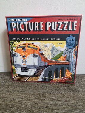A Blue Kazoo Picture Puzzle - Train - 1000 Piece Jigsaw Puzzle